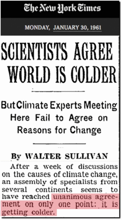 1961 cooling consensus