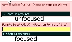 Figure 15. Text Fields Focused and Unfocused.